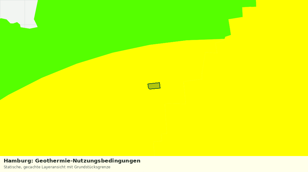 Statische Kartenansicht: Hamburg: Geothermie-Nutzungsbedingungen