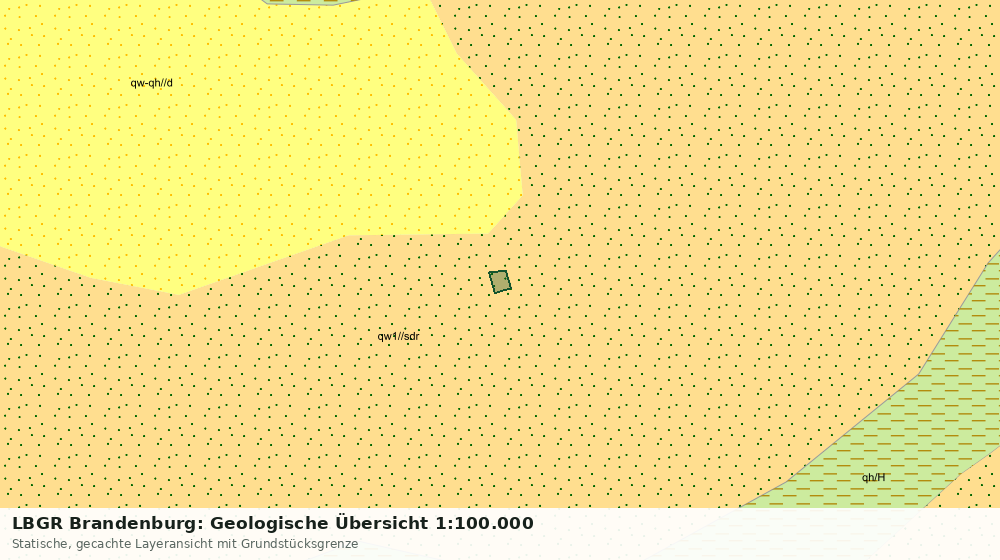 Statische Kartenansicht: LBGR Brandenburg: Geologische Übersicht 1:100.000