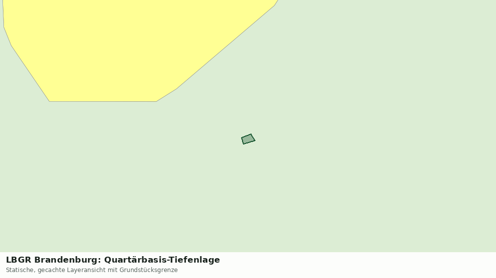 Statische Kartenansicht: LBGR Brandenburg: Quartärbasis-Tiefenlage