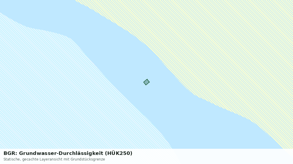 Statische Kartenansicht: BGR: Grundwasser-Durchlässigkeit (HÜK250)