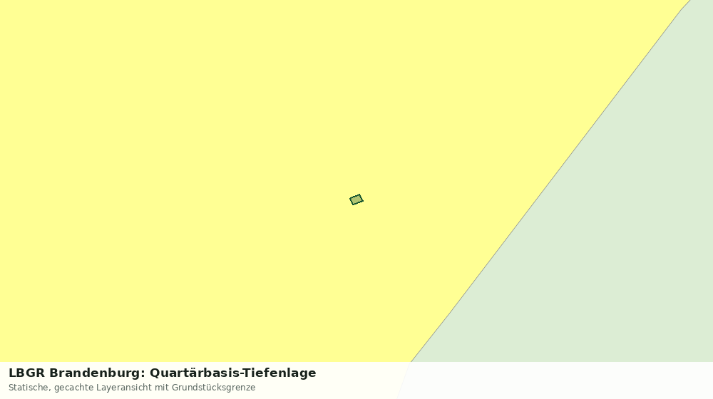 Statische Kartenansicht: LBGR Brandenburg: Quartärbasis-Tiefenlage
