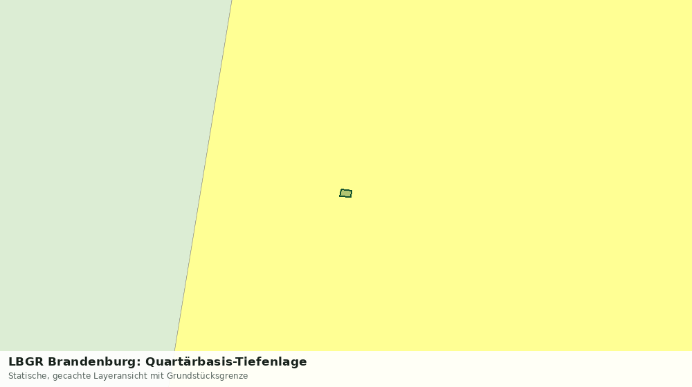Statische Kartenansicht: LBGR Brandenburg: Quartärbasis-Tiefenlage