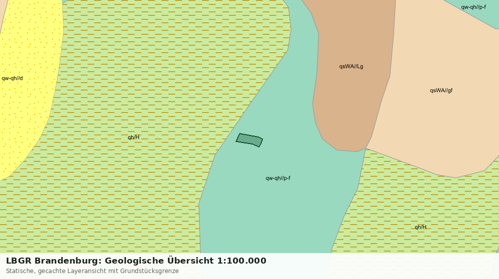 Statische Kartenansicht: LBGR Brandenburg: Geologische Übersicht 1:100.000