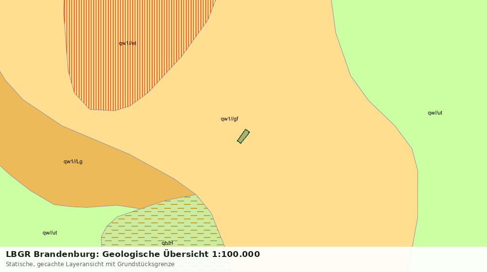 Statische Kartenansicht: LBGR Brandenburg: Geologische Übersicht 1:100.000