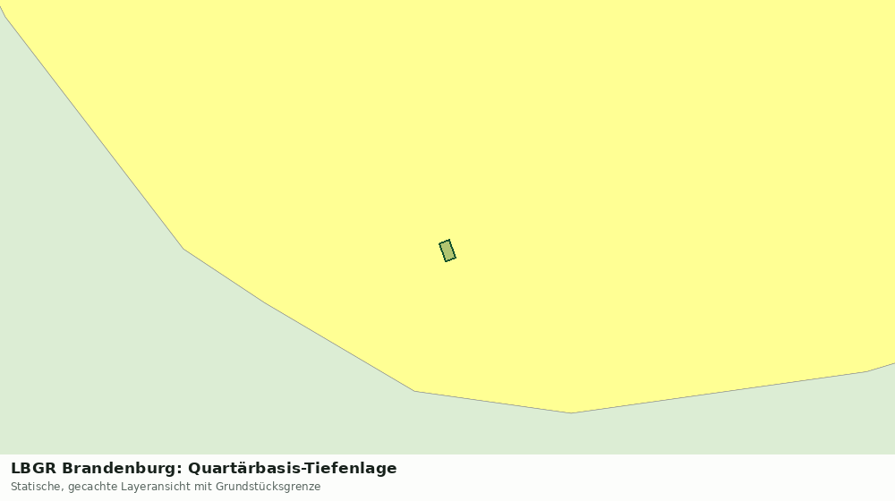 Statische Kartenansicht: LBGR Brandenburg: Quartärbasis-Tiefenlage