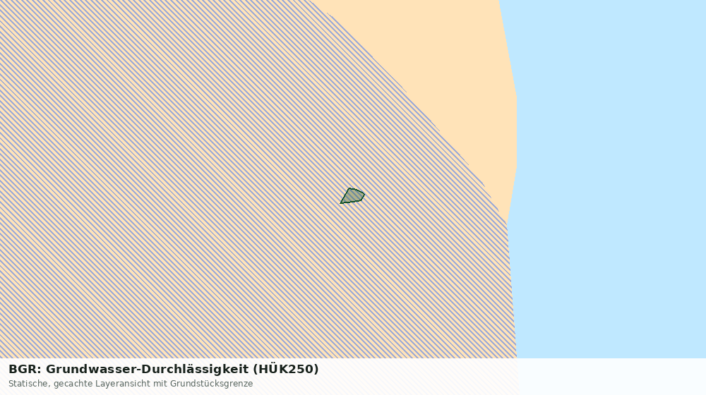 Statische Kartenansicht: BGR: Grundwasser-Durchlässigkeit (HÜK250)
