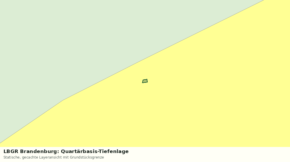 Statische Kartenansicht: LBGR Brandenburg: Quartärbasis-Tiefenlage