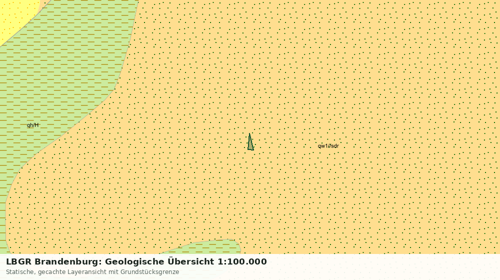 Statische Kartenansicht: LBGR Brandenburg: Geologische Übersicht 1:100.000