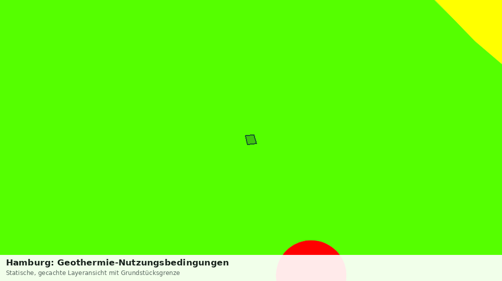 Statische Kartenansicht: Hamburg: Geothermie-Nutzungsbedingungen