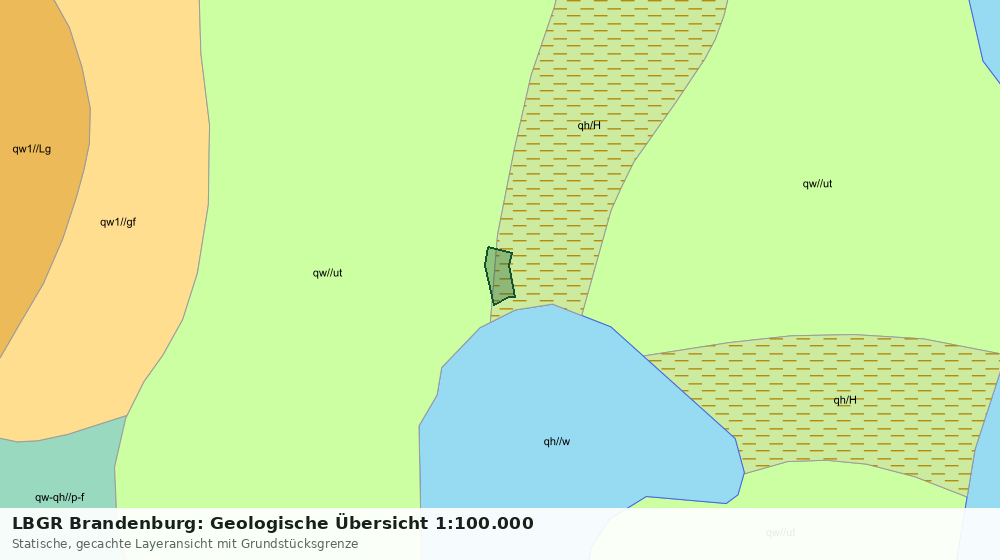 Statische Kartenansicht: LBGR Brandenburg: Geologische Übersicht 1:100.000