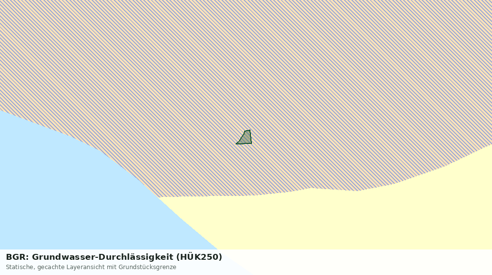 Statische Kartenansicht: BGR: Grundwasser-Durchlässigkeit (HÜK250)