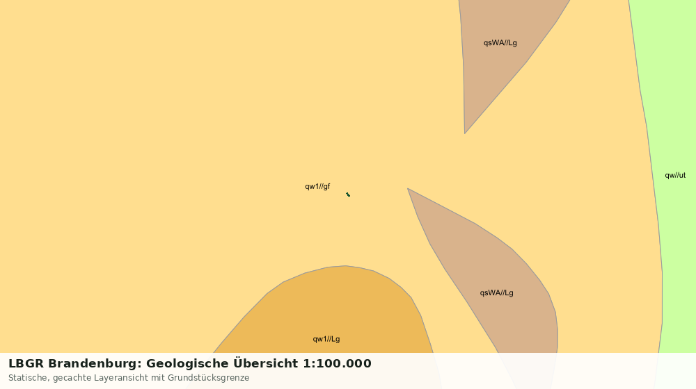 Statische Kartenansicht: LBGR Brandenburg: Geologische Übersicht 1:100.000