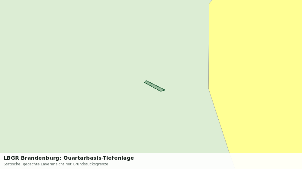 Statische Kartenansicht: LBGR Brandenburg: Quartärbasis-Tiefenlage