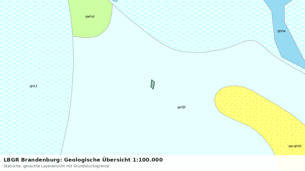 Statische Kartenansicht: LBGR Brandenburg: Geologische Übersicht 1:100.000