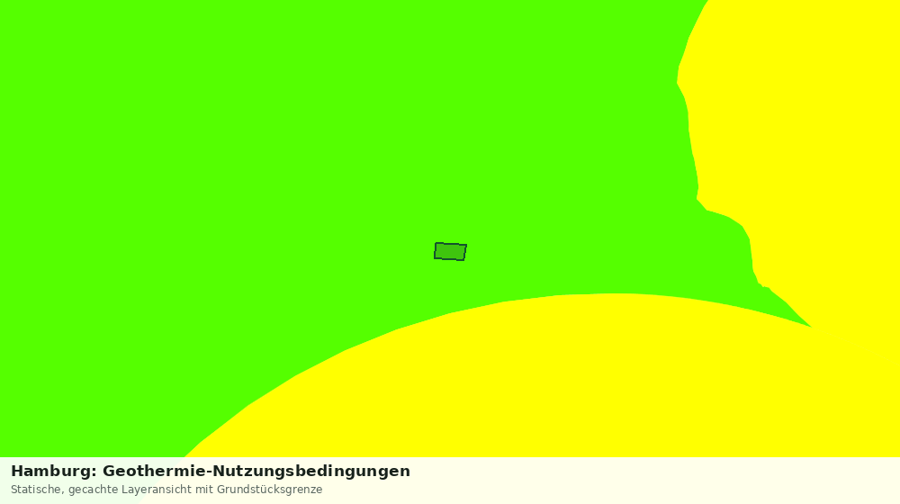 Statische Kartenansicht: Hamburg: Geothermie-Nutzungsbedingungen