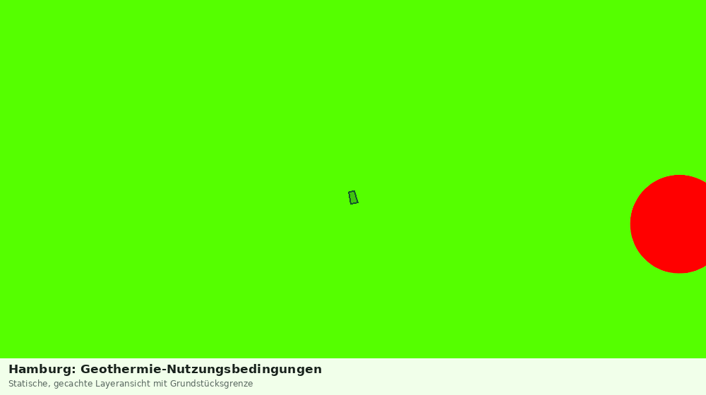 Statische Kartenansicht: Hamburg: Geothermie-Nutzungsbedingungen