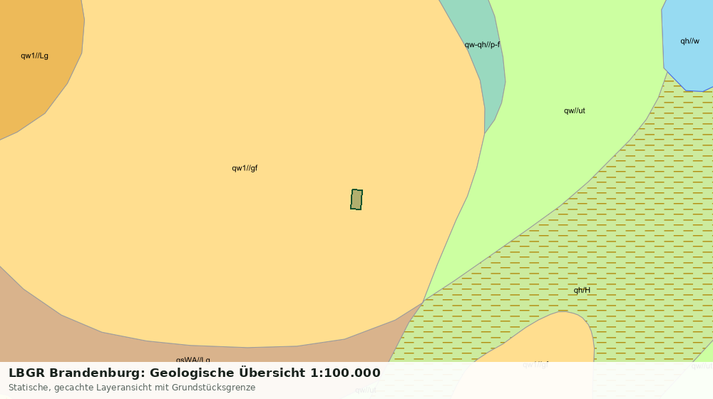 Statische Kartenansicht: LBGR Brandenburg: Geologische Übersicht 1:100.000