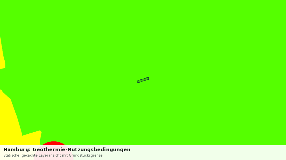 Statische Kartenansicht: Hamburg: Geothermie-Nutzungsbedingungen