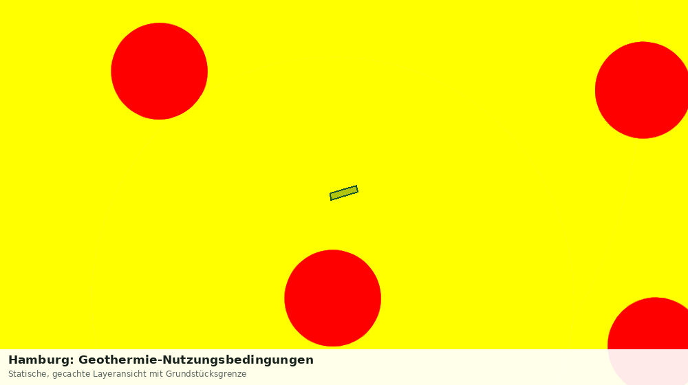 Statische Kartenansicht: Hamburg: Geothermie-Nutzungsbedingungen