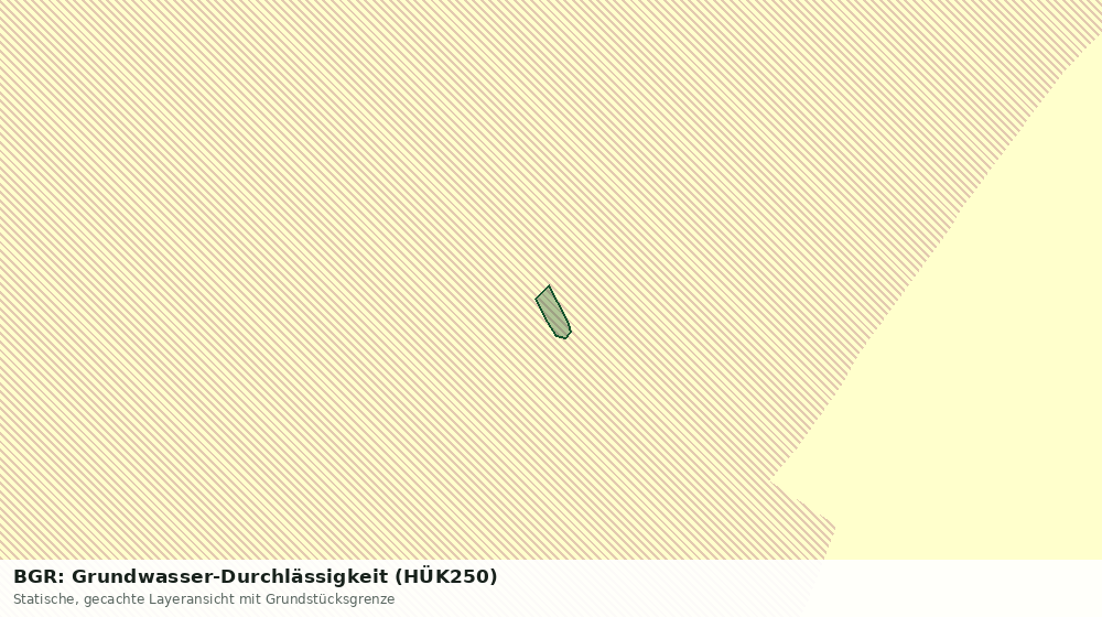 Statische Kartenansicht: BGR: Grundwasser-Durchlässigkeit (HÜK250)