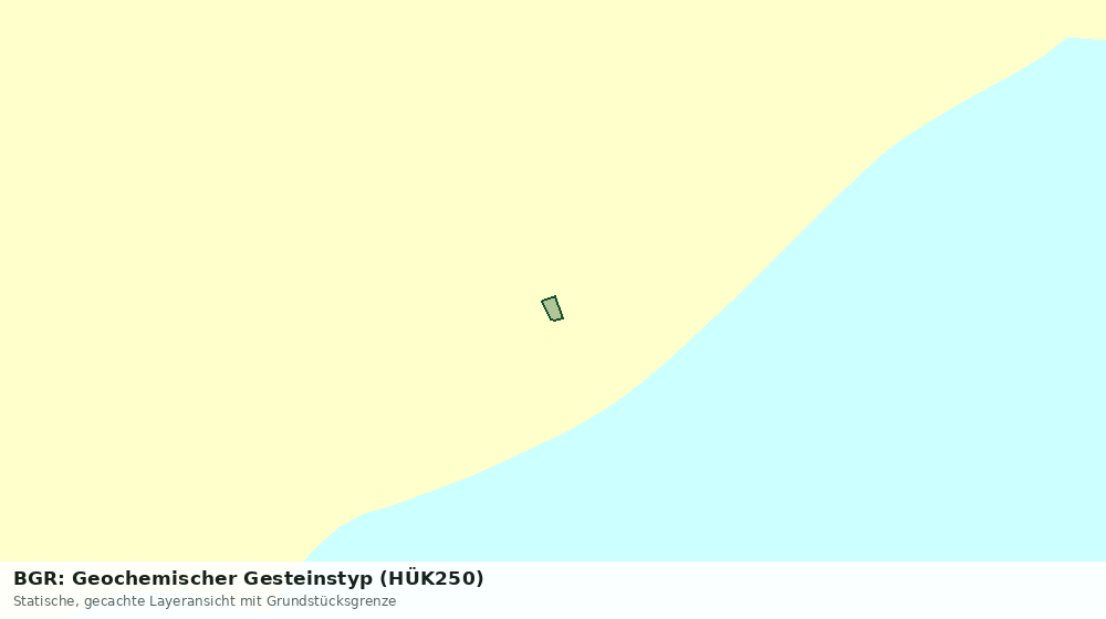 Statische Kartenansicht: BGR: Geochemischer Gesteinstyp (HÜK250)