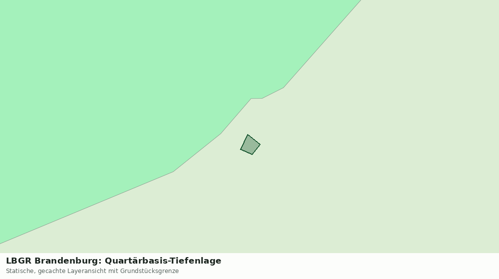 Statische Kartenansicht: LBGR Brandenburg: Quartärbasis-Tiefenlage