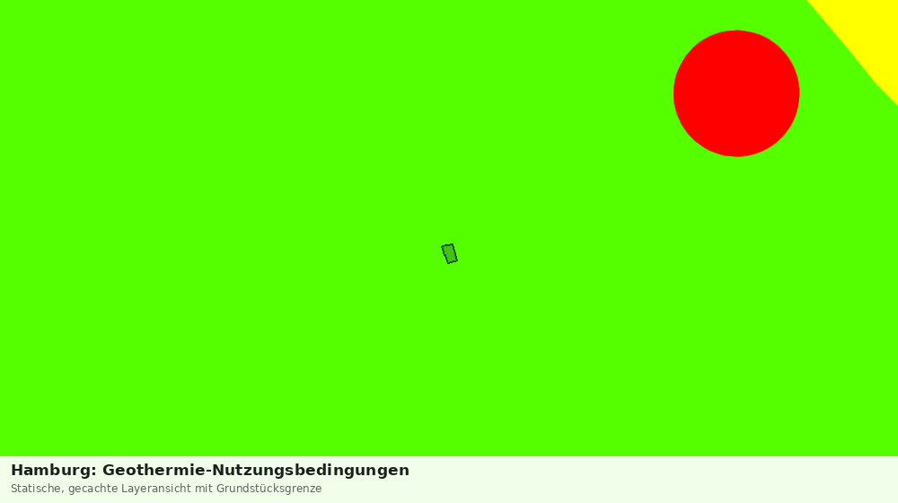Statische Kartenansicht: Hamburg: Geothermie-Nutzungsbedingungen