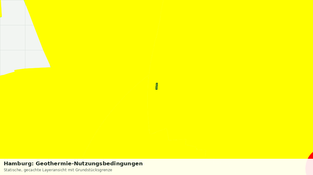 Statische Kartenansicht: Hamburg: Geothermie-Nutzungsbedingungen