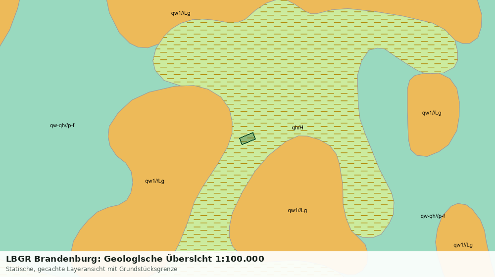 Statische Kartenansicht: LBGR Brandenburg: Geologische Übersicht 1:100.000