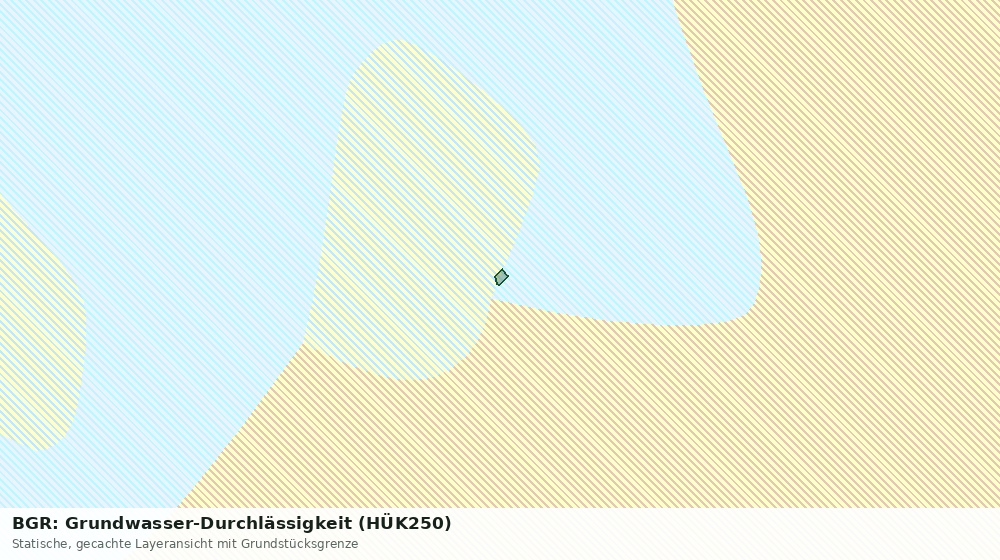 Statische Kartenansicht: BGR: Grundwasser-Durchlässigkeit (HÜK250)