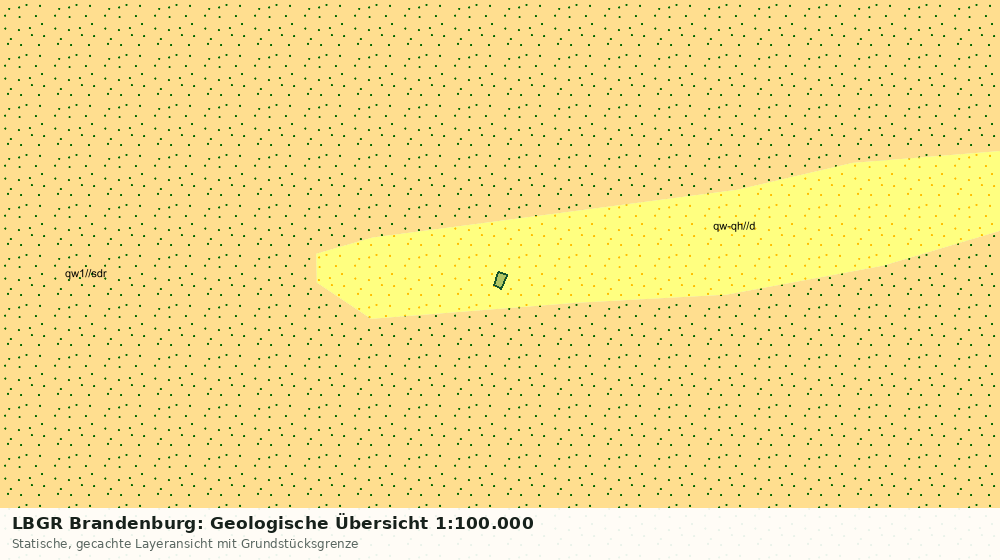 Statische Kartenansicht: LBGR Brandenburg: Geologische Übersicht 1:100.000