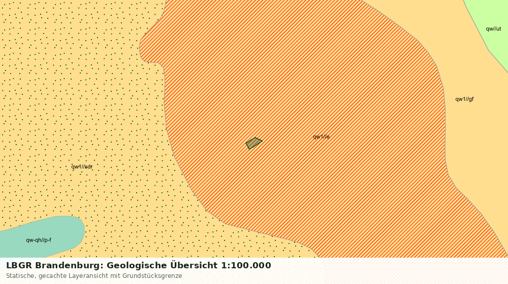 Statische Kartenansicht: LBGR Brandenburg: Geologische Übersicht 1:100.000