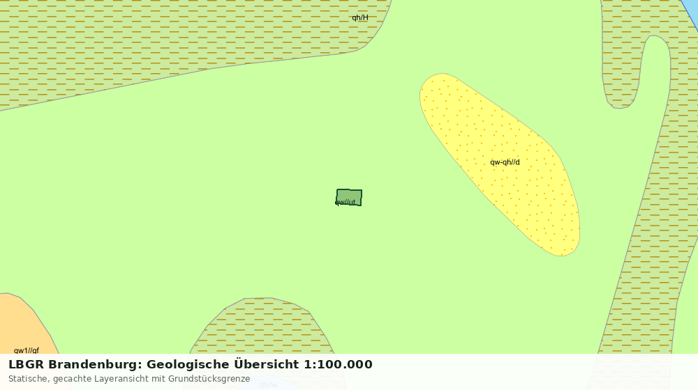 Statische Kartenansicht: LBGR Brandenburg: Geologische Übersicht 1:100.000