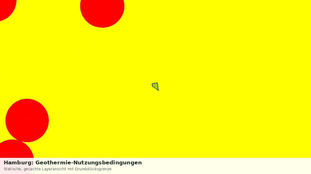 Statische Kartenansicht: Hamburg: Geothermie-Nutzungsbedingungen