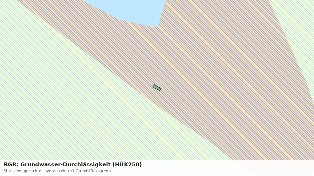 Statische Kartenansicht: BGR: Grundwasser-Durchlässigkeit (HÜK250)
