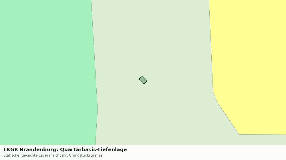 Statische Kartenansicht: LBGR Brandenburg: Quartärbasis-Tiefenlage