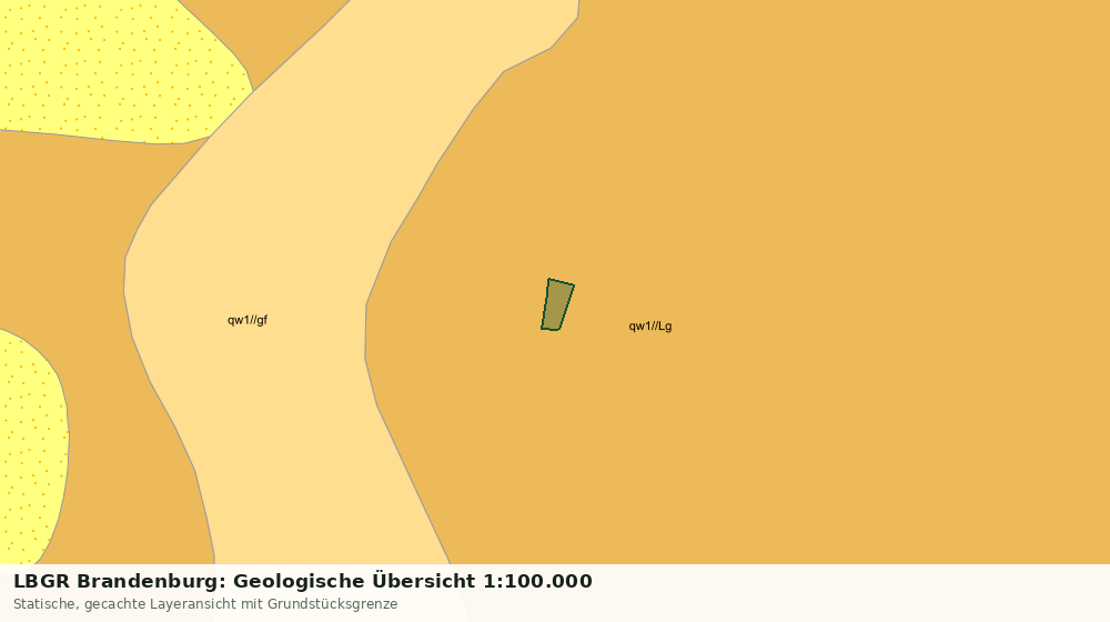 Statische Kartenansicht: LBGR Brandenburg: Geologische Übersicht 1:100.000