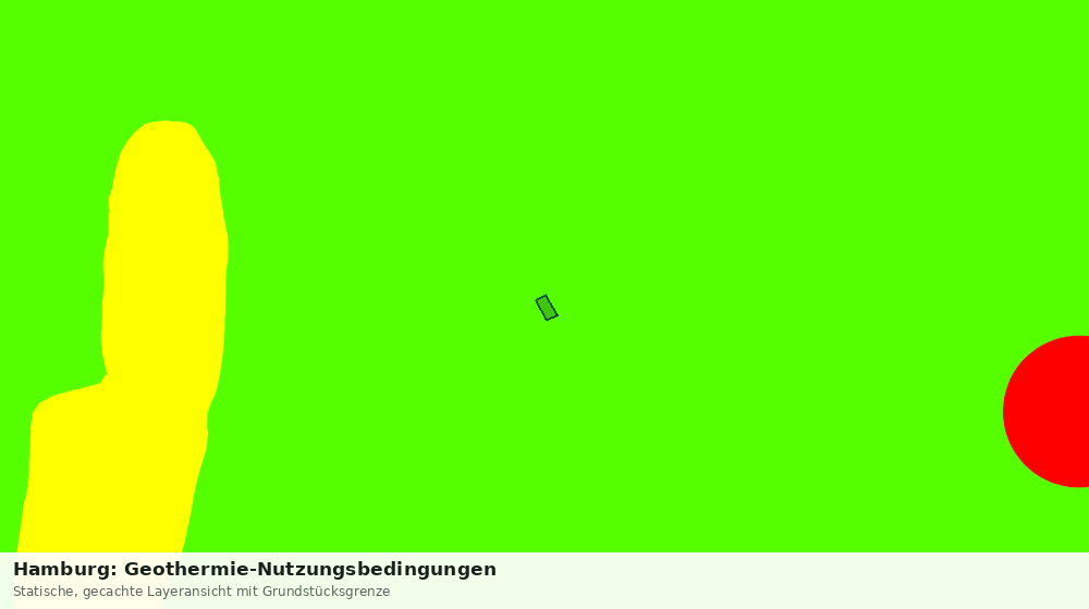 Statische Kartenansicht: Hamburg: Geothermie-Nutzungsbedingungen