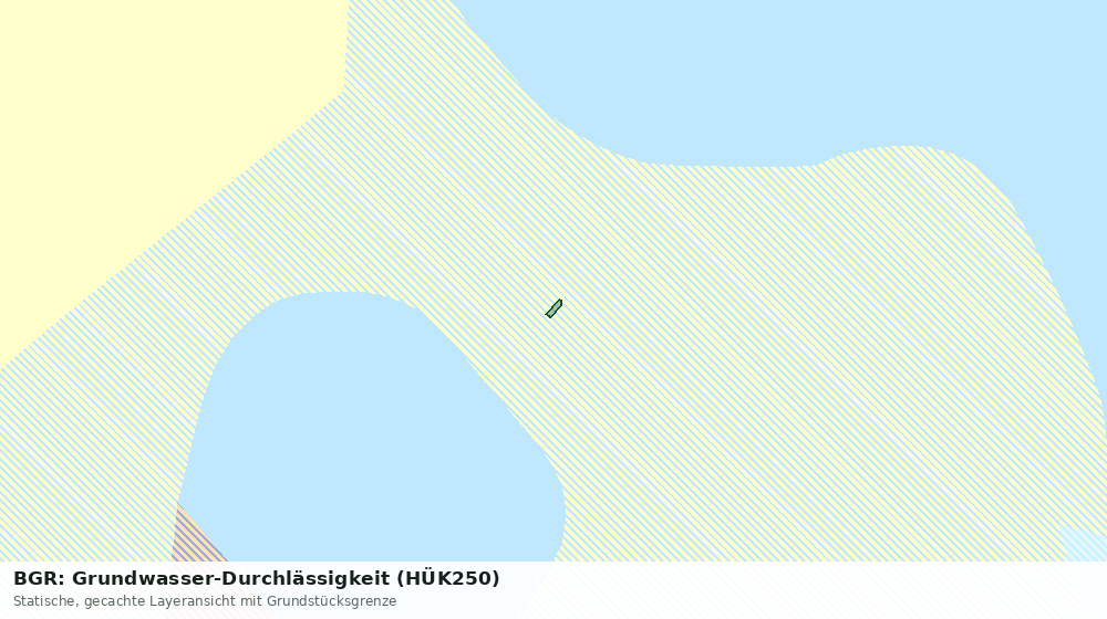 Statische Kartenansicht: BGR: Grundwasser-Durchlässigkeit (HÜK250)
