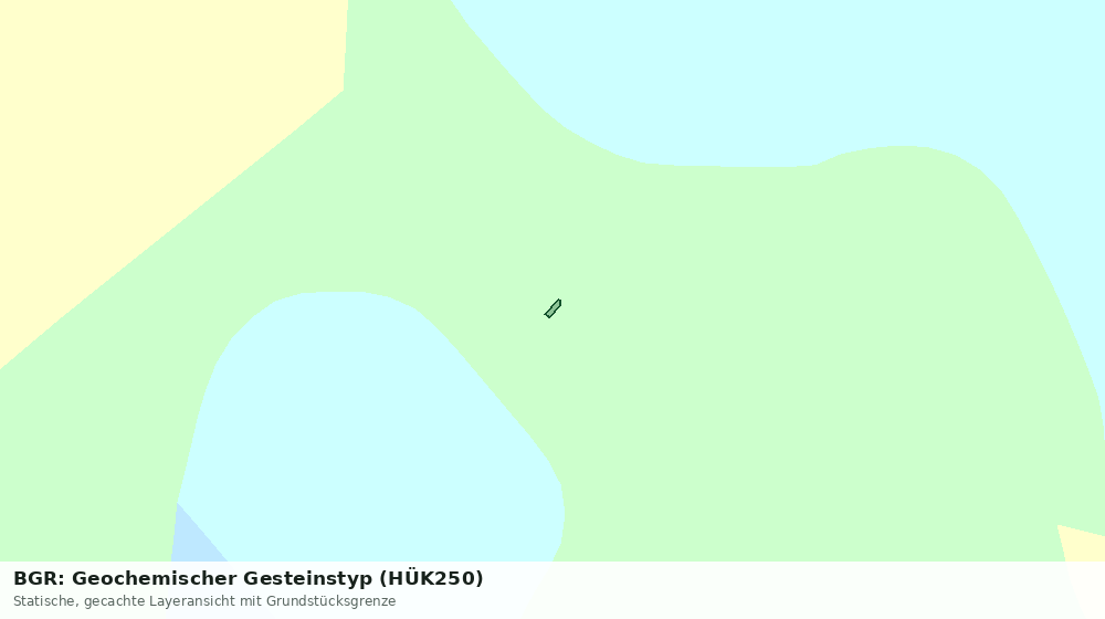 Statische Kartenansicht: BGR: Geochemischer Gesteinstyp (HÜK250)