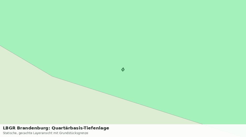 Statische Kartenansicht: LBGR Brandenburg: Quartärbasis-Tiefenlage