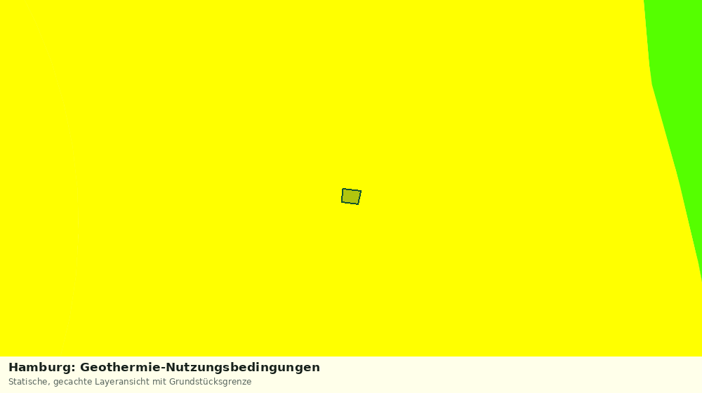 Statische Kartenansicht: Hamburg: Geothermie-Nutzungsbedingungen