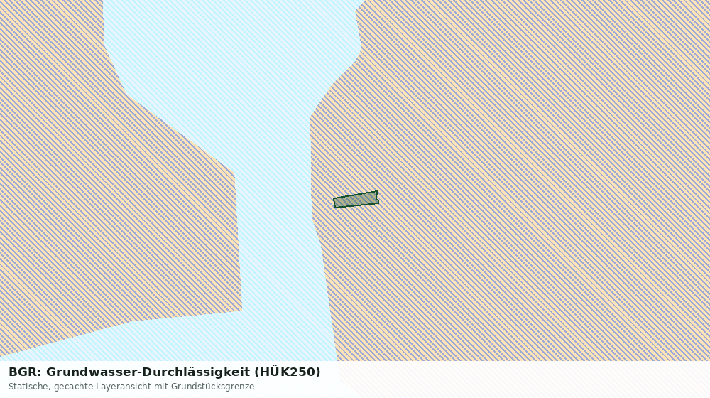 Statische Kartenansicht: BGR: Grundwasser-Durchlässigkeit (HÜK250)