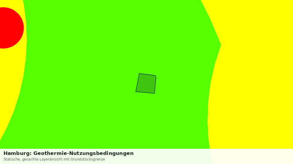Statische Kartenansicht: Hamburg: Geothermie-Nutzungsbedingungen