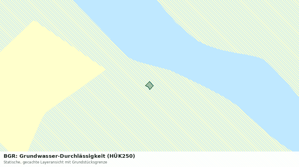 Statische Kartenansicht: BGR: Grundwasser-Durchlässigkeit (HÜK250)