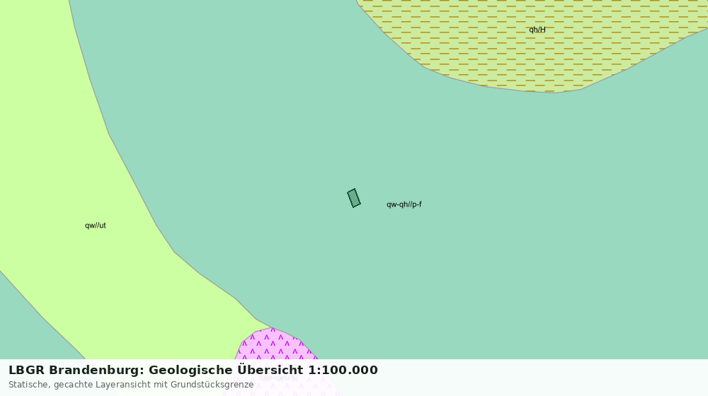 Statische Kartenansicht: LBGR Brandenburg: Geologische Übersicht 1:100.000
