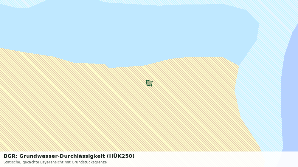 Statische Kartenansicht: BGR: Grundwasser-Durchlässigkeit (HÜK250)