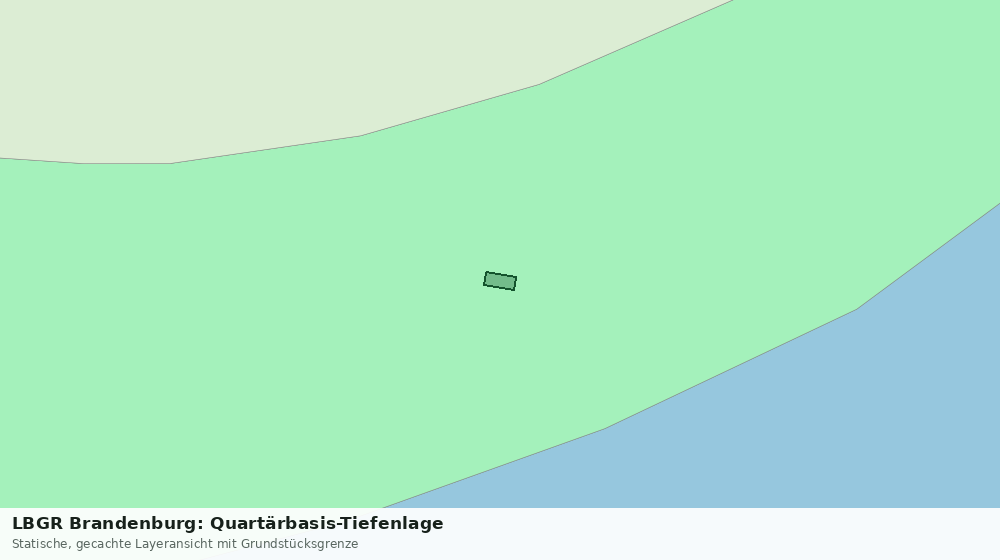 Statische Kartenansicht: LBGR Brandenburg: Quartärbasis-Tiefenlage