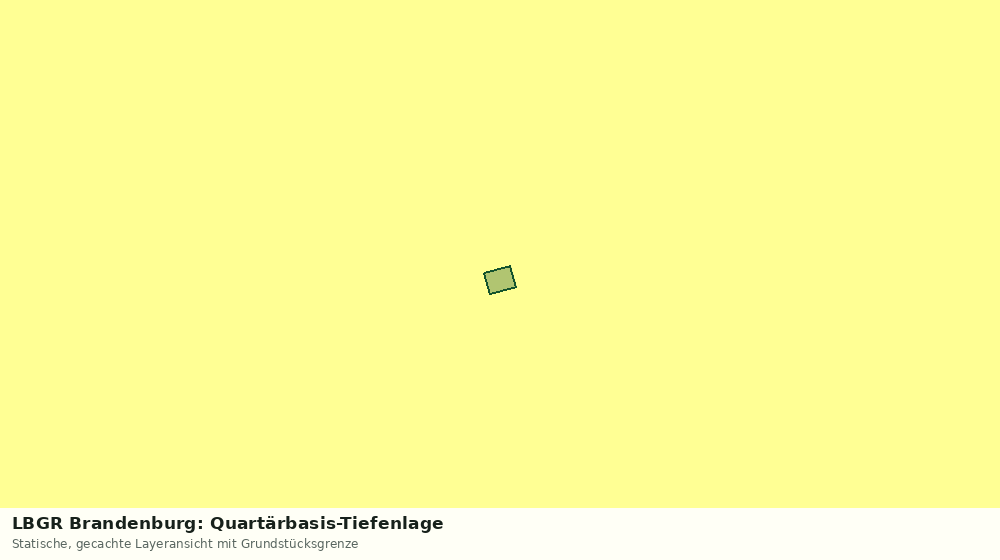 Statische Kartenansicht: LBGR Brandenburg: Quartärbasis-Tiefenlage