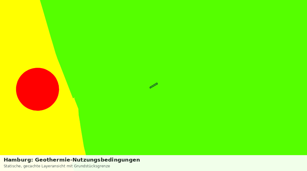 Statische Kartenansicht: Hamburg: Geothermie-Nutzungsbedingungen